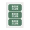 Stupell Industries Green Book Club Tickets Canvas Wall Art, design by Lettered and Lined